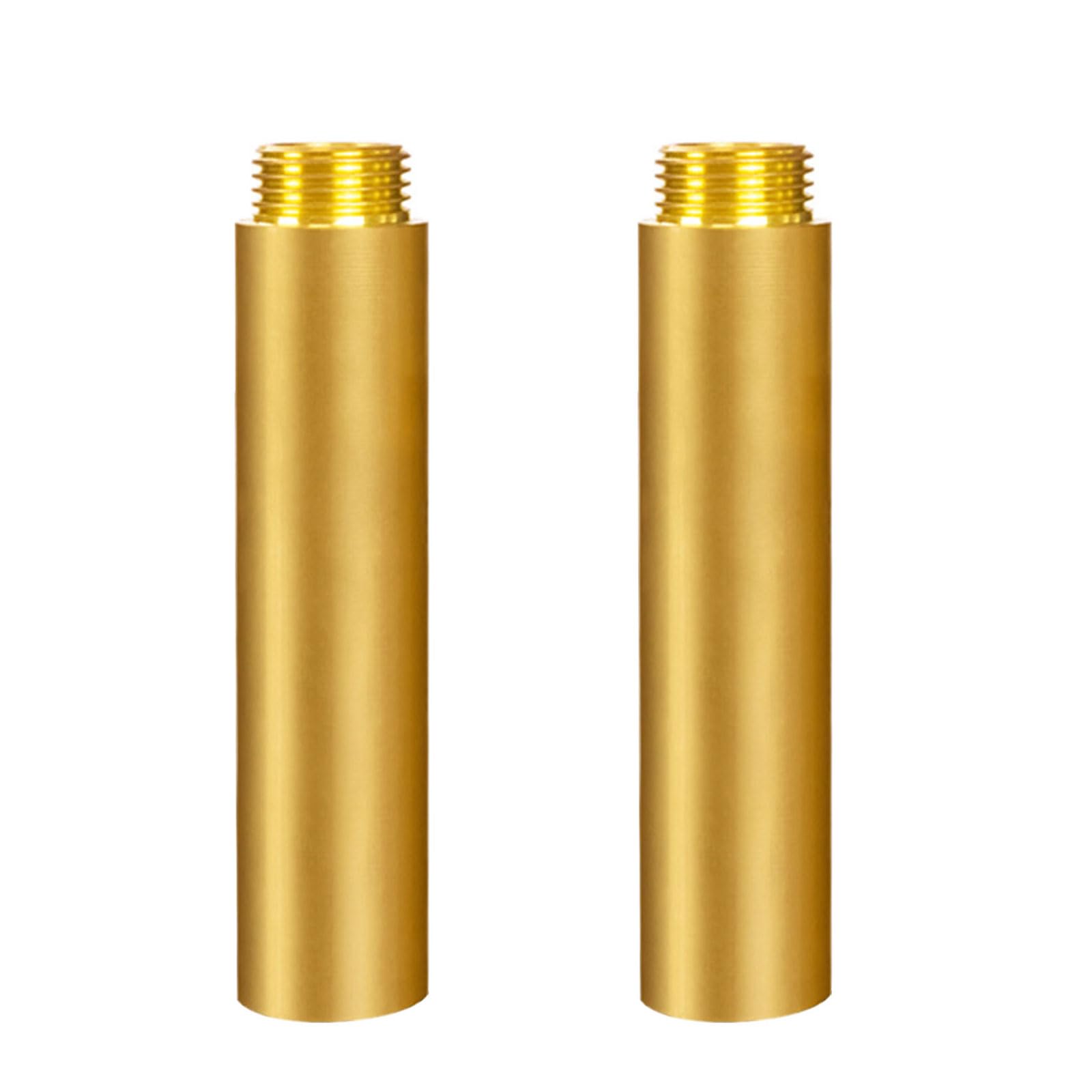 of 2 Brass 1 / 2inch Pipe Extension Stable Fitting Brass 1 / 2inch Water Extension 50/80 / 100mm for Indoor & Outdoor Heating Systems Connector