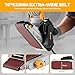 DEKOPRO 1010W Belt Sander, Electric Sander with 76x533mm Sanding Belts and Dust Bag, 120-400m/min Variable Speed, 10PCS Sandpapers & 2PCS Metal C Clamps for Wood Metal Furniture Sanding