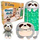 Nuevo amigo incluido: un viaje al país de los sueños no estaría completo sin un compañero, cada uno de nuestros sacos de dormir para niños contiene un juguete suave a juego de 10 pulgadas para acurrucarse. Sorprende a un perezoso somnoliento que conoces con su propio juego de pijamas