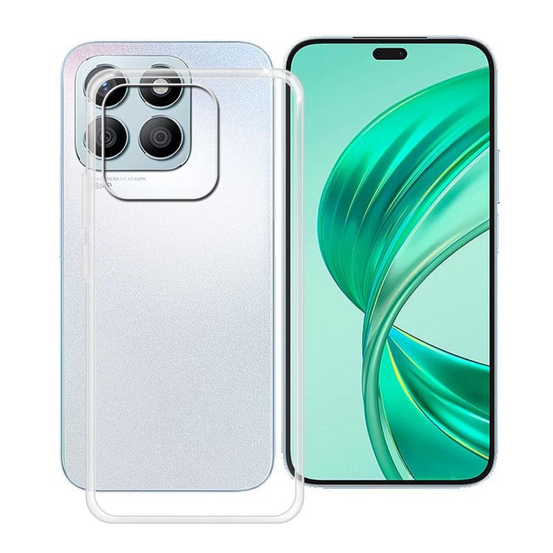Custodia Per Honor X8b Con Porta Carte – Cover TPU Trasparente Morbida Con Slot Posteriore – Antiurto E Antigraffio – Slim E Leggera