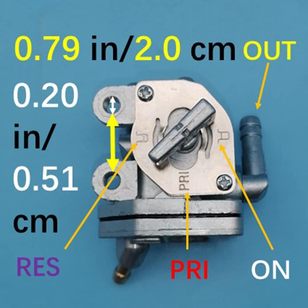 2UJ-24500-00-00 Fuel Cock Petcock Valve Tank Switch Shut Off for Yamaha 2UJ-24500-10-00 1JK-24500-00 V-Star V Star Virago 125 240 250 XV125 XV240 XV250 Route 66 SRX400 SRX600 Z822