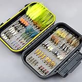 72 ninfas con caja impermeable de doble cara.