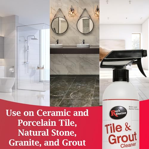 Rock Doctor Natural Tile and Grout Cleaner, Remove Stains Dirt, Oil, and Soap Scum, Heavy Duty Non-Abrasive Tile Cleaner, Natural Formula, 1 Pack