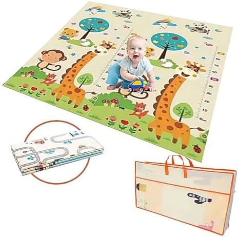 Tapete Tatame Infantil Emborrachado Dobrável Dupla Face Bebê Ativ...