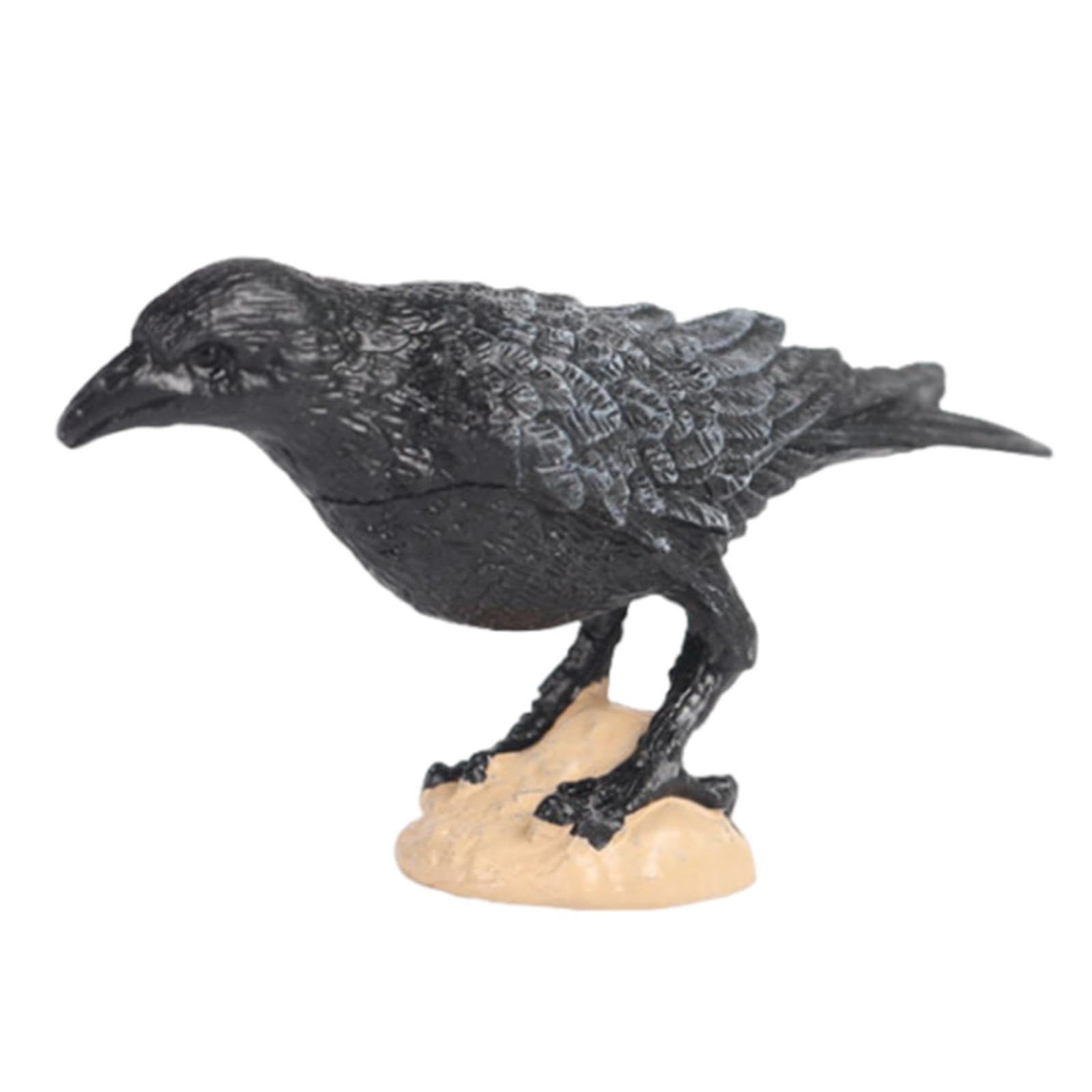 CYDZSRA Raven Figurines Toys For Kids Bird Figures Enriching Play With Realistic Detailing Encouraging Interest In Nature And Photography Props Educational