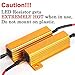 O-NEX H8 H11 LED Load Resistor Kit 50W 8ohm Headlight Bulb Relay Harness Adapter Anti Flicker Error Decoder Warning Canceller