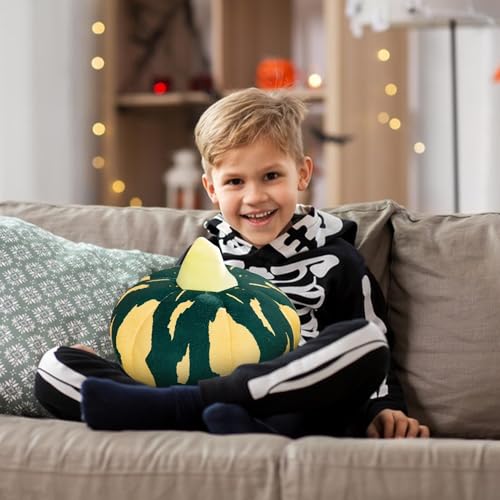 Coussin decoratif de citrouille 35cm pour decorer un canape terne a Halloween