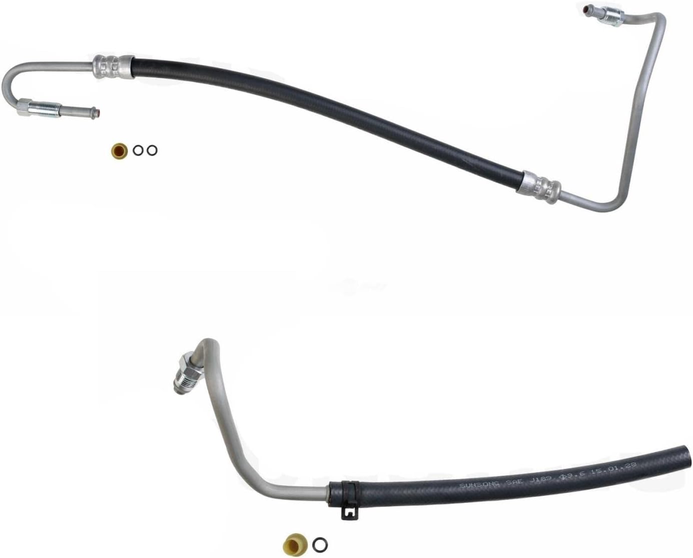 Power Steering Pressure & Return Hose Replacement Parts For Jeep 1991 1992 1993 1994 1995 Wrangler 4.0L 2pc Kit