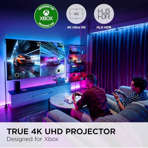 ViewSonic PX749-4K UHD 4K Gaming Projector Designed for Xbox with 4.2ms Response Time, 4000 ANSI Lumens, H/V Keystone, 1.3X Optical Zoom, and USB C for Home Theater by ViewSonic - Image 2