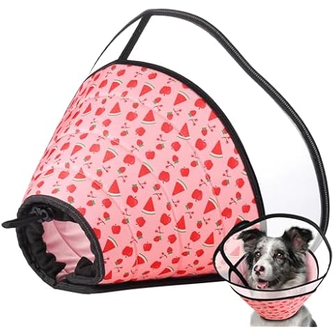 Dog Cone Collar for Dogs After Surgery, Adjustable Soft Pet Cone Collar for Large Dogs,Dog Recovery Collars,Elizabethan Collar to Prevent Pets from Touching Stitches,Wounds and Rashes,Soft E-Collar Cover