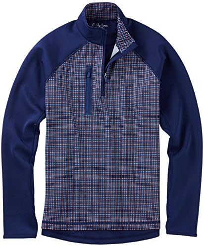 Bobby Jones Men's Xh20 Performance Grid Print Pullover Golf Jacket