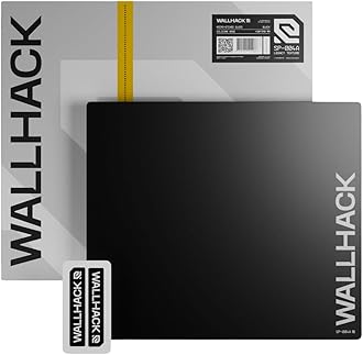 Wallhack SP-004A Black Glass Gaming Mouse Pad – 4th Gen Micro-Etched Surface, Medium Mousepad for Esports, Ultra-Fast Glide with Stopping Power, Tempered Glass, Durable & Portable, 15.4"x17.7" | Black