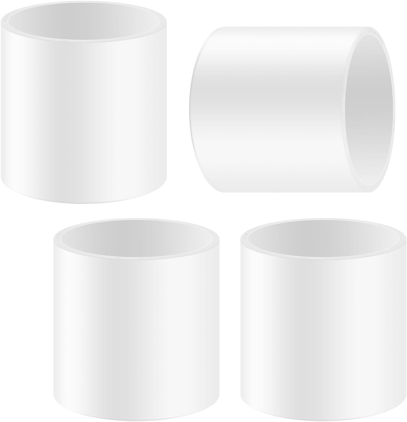 50 Pcs 4 Way Cross PVC Fittings 1/2 Inch, SCH40 Furniture Grade PVC Pipe Connector for DIY Furniture, Garden, Greenhouse, Shelving