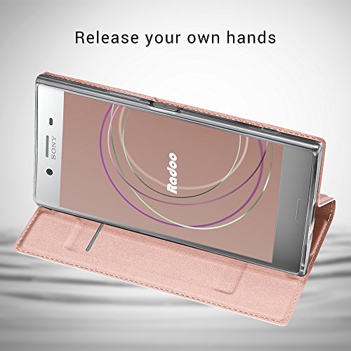 Radoo Cover Sony Xperia XZ1, Slim-Fit Folio