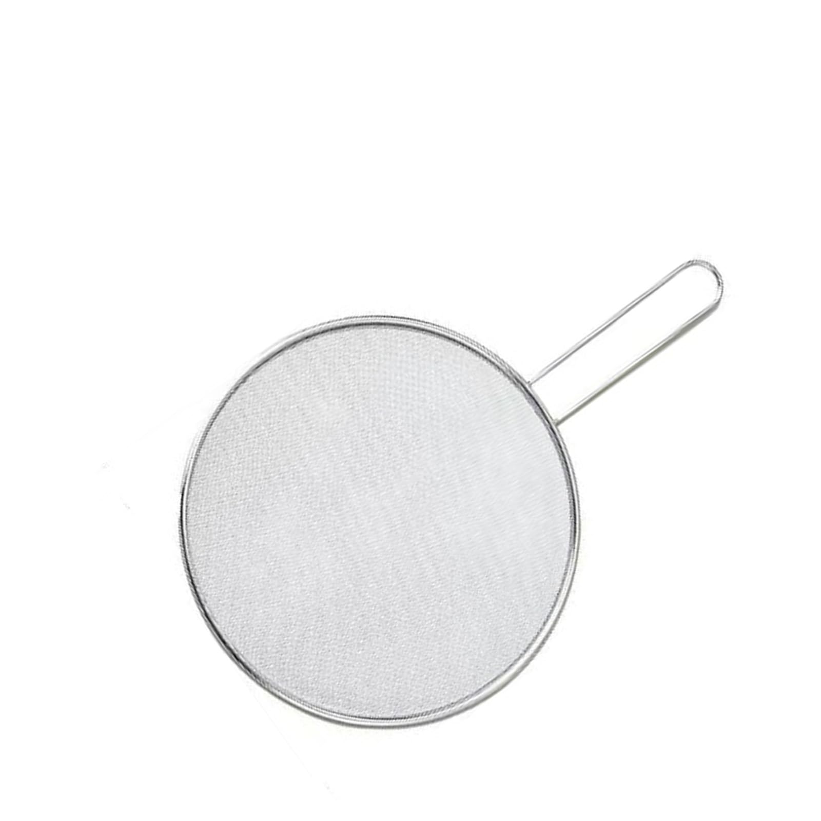 FACAILUO Stainless Steel Splash Guard with Handle for Frying Cooking Oil Splatters Prevention and Kitchen