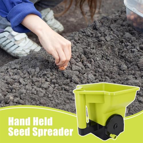 Dispersor manual portátil ajustable para césped y jardín miniatura 6