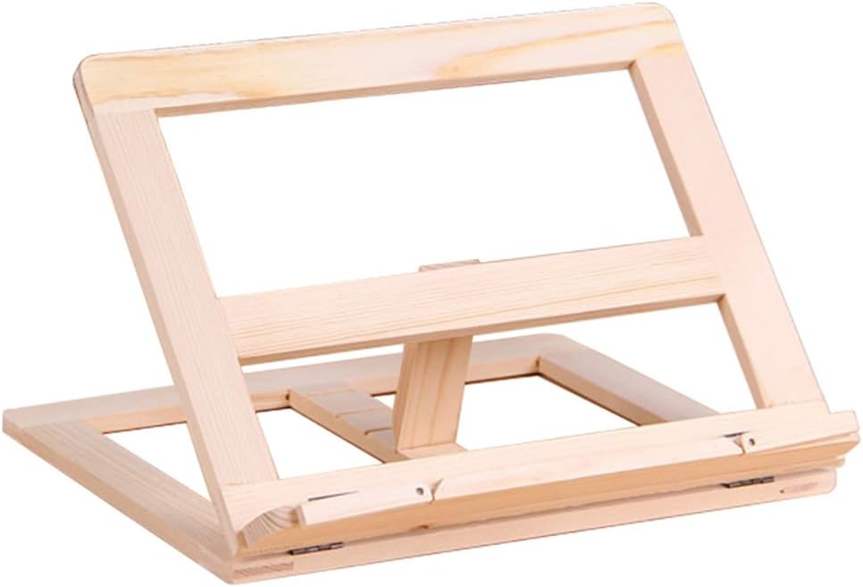 Reading Rest Cookbook Holder Designed for Professionals & Students Reading Rest Wooden Book Stand Holder