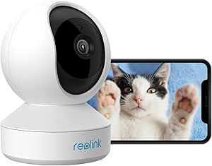 REOLINK Wireless Security Camera, E1 3MP HD Plug-in Indoor WiFi Camera for Home Security, Pan Tilt Baby Monitor/Pet Camera, Night Vision, Works with Alexa/Google Assistant (Renewed) asin的图片