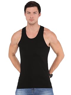 Macroman M-Series Modern Fine Vest for Men, Black, L, Pack of: 1