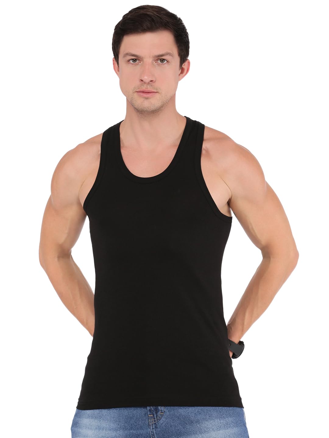 Modern Fine Vest for Men, 100% Cotton, Pack of: 1-image-13