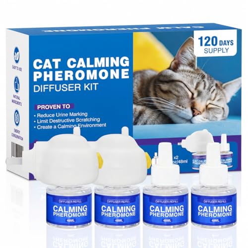 Diffuseur apaisant chat anti-stress 2 diffuseurs et 4 recharges longue durée - 2