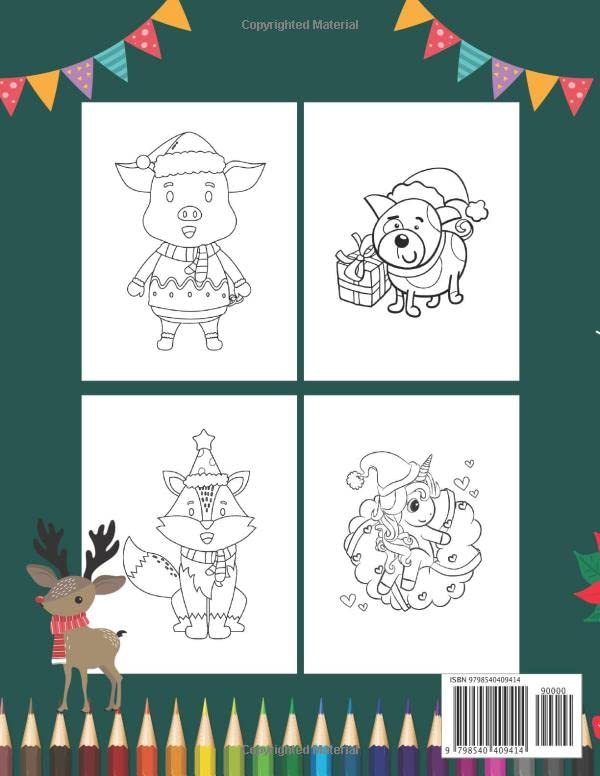 Miniatura 2 de Christmas Coloring Book for Kids Animals are Getting Prepared for Christmas