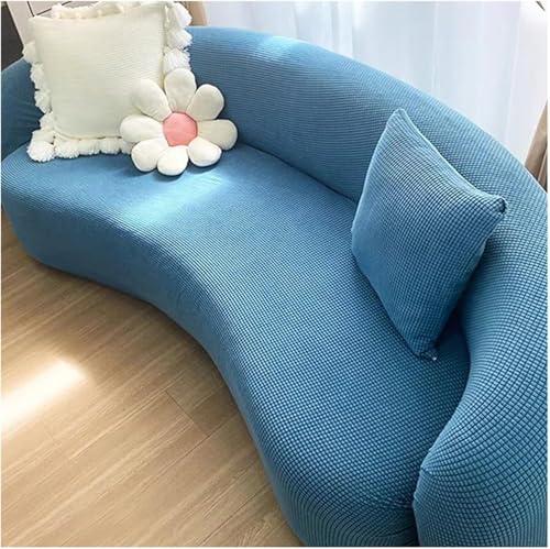 Housse de canapé extensible incurvée haut de gamme #8 | Revêtement durable pour meuble modulable - 2