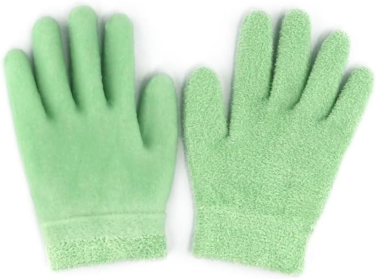 HEALLILY Moisturizing Gel Booties Gloves Set for Dry Skin Dry Hands Feet Cracked Heels Cuticles Rough Skin Dead Skin Lotions Socks for Spa Home Salon 1 Set