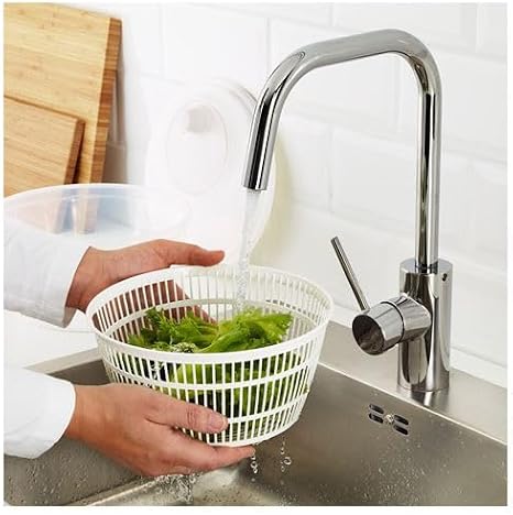 IKEA Salata Kurutucu, Beyaz Renk Süzgeçli Beyaz 23 cm Kurutucu