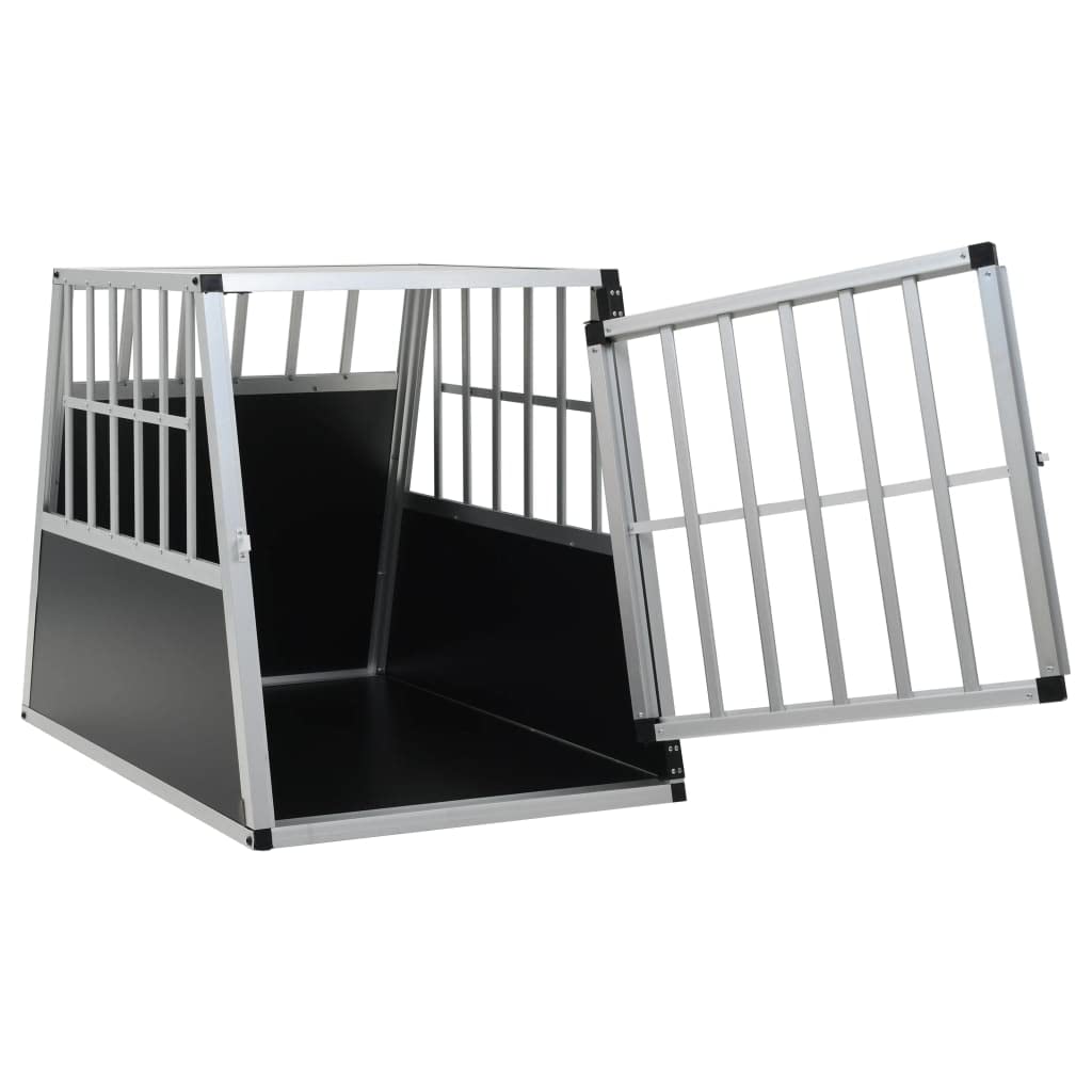 INLIFE Hundetransportbox mit Einzeltür 65 x 91 x 69,5 cm,15,3 KG,170664