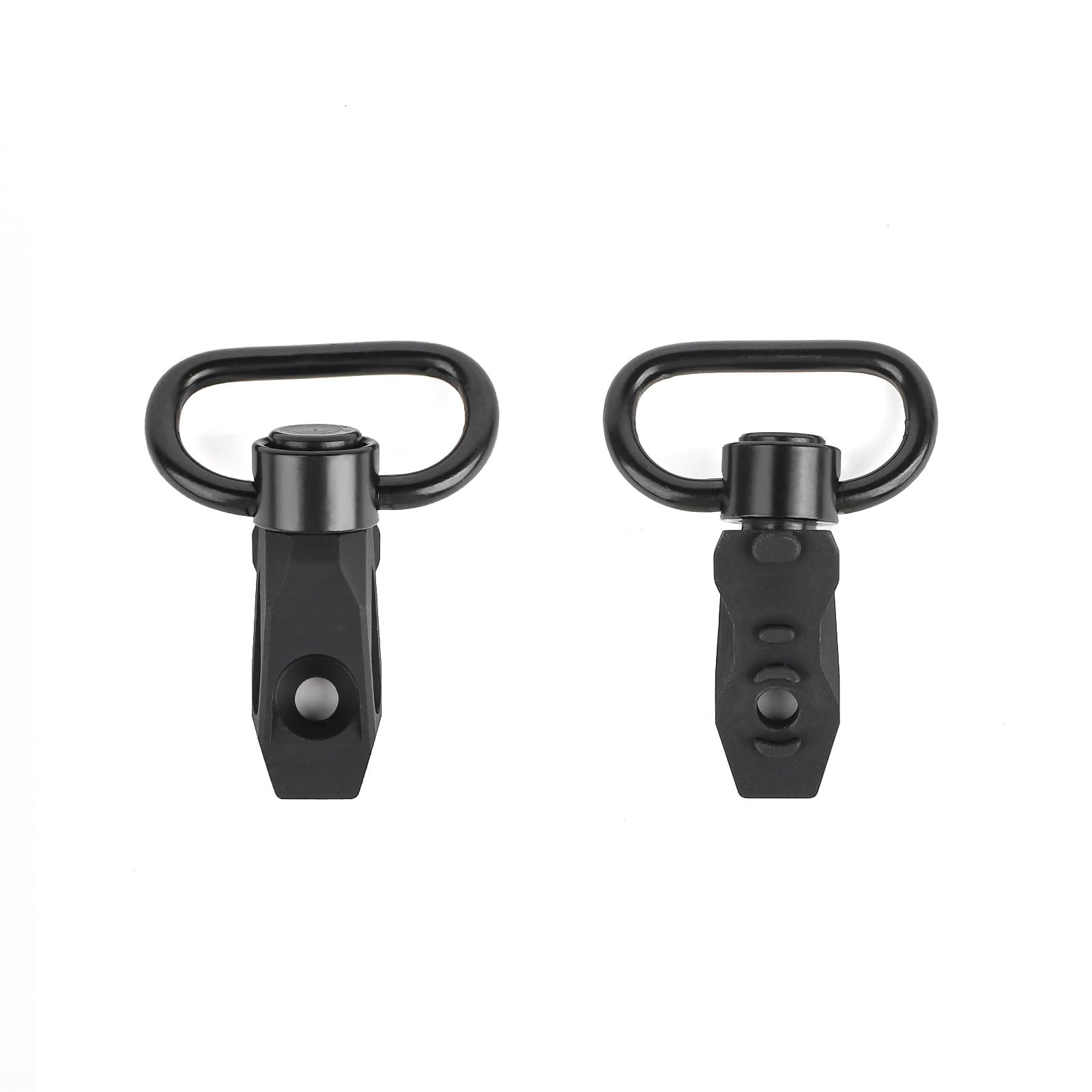 QD Sling Swivel Mount 30°Bevelled, Adattatore Tattico per Montaggio Fionda su Rotaia a Sgancio Rapido per Sistema Ferroviario MLOK/KEYMOD, Nero