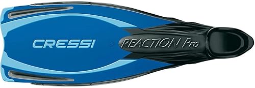Miniatura 6 de Cressi Aletas de buceo y snorkel para adultos, potentes aletas de bolsillo para pies completos, Reaction Pro fabricadas en Italia