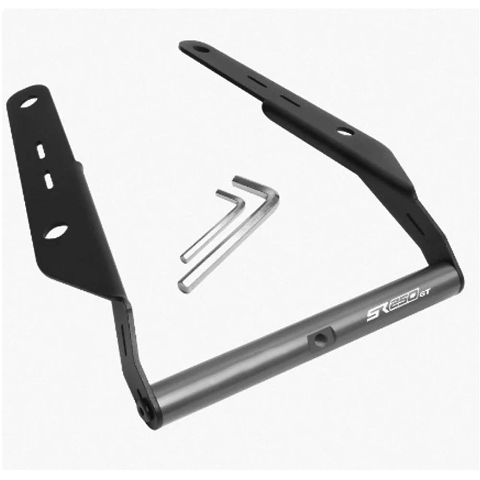Fixation Support Support De Navigation GPS pour Moto pour VOGE SR3 SR 250, Support De Téléphone Portable, Extension De Barre Transversale Support Amortisseur(Titane 1)