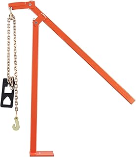 VEVOR 36 in T Post Puller, Heavy Duty Fence Post Pullers with Puller Plate & 47 in Lifting Chain, Labor-Saving T-Post Remover Tool for Round Fence Posts, Sign Posts & Tree Stumps