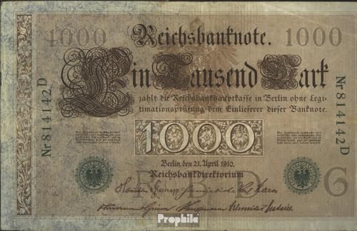 Prophila Collection Deutsches Reich 1910 1.000 Mark Banknote