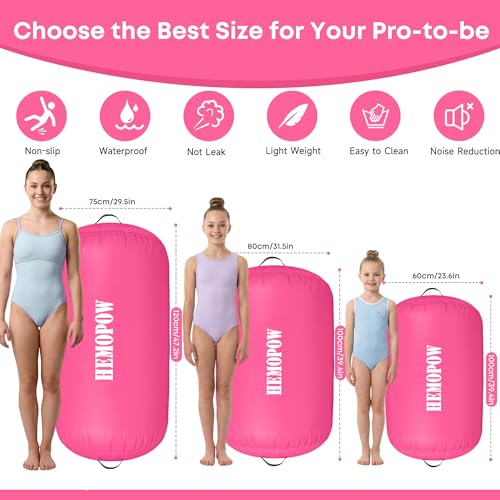 Inflatable Gymnastics Air Barrel Roller with Pump for Tumbling Training - image 5