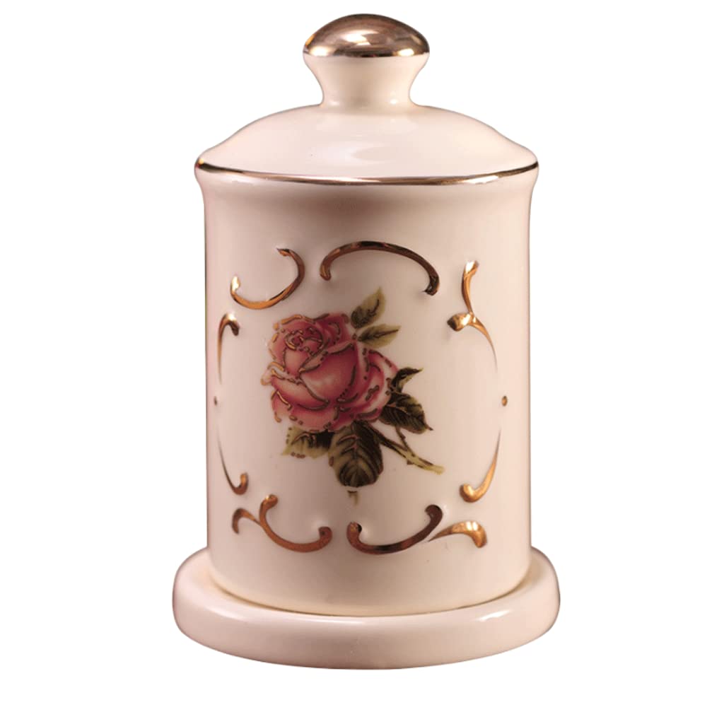 Wdwdw Style A Toothpicks Dispenser Toothpick Box Ceramic Holder With Lid Decorative Container Thickening Holder