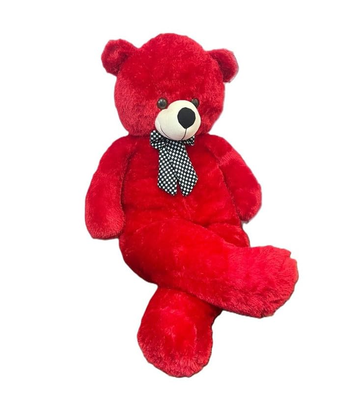Image of Cionum Red Teddy Bear Soft Plush Toy for Kids - Cute Stuffed Toy - Soft Cuddly Plushie for Baby Boys & Girls, Return Gift - Teddybear 85cm