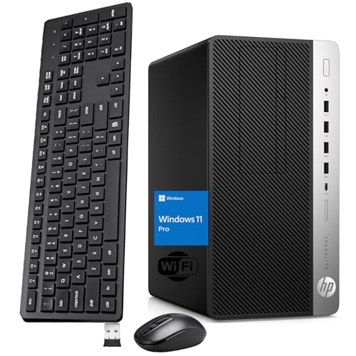 HP EliteDesk 705G4 Mini Tower Desktop PC, AMD Ryzen 3 Pro 2200GE, 8GB RAM, 256GB SSD, WiFi, Bluetooth, Windows 11 Pro (Renovado) miniatura 1