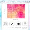 4 Pcs Marble Maze Mat Sensory Fidget Stress Relief Toys Calming Sensory Mat Anxiety Relief Fabric Toys for Teens School Home Reduce Stress(Marble Maze Style,8.66 x 6.3 in)