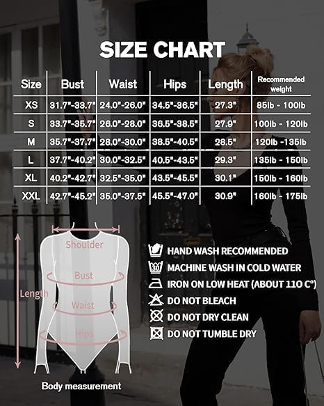 MANGOPOP Women's Long Sleeve Short Sleeve Bodysuit Sexy V Neck Body Suits Fitted Fall Going Out Tops - Image 5