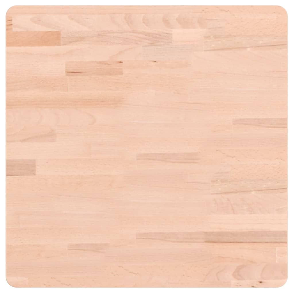 Vidaxl (Light Brown, 50 X 50 X 4 Cm) Table Top Wooden Replacement Desk Top Dining Table Top Solid Wood Beech