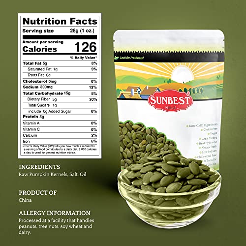 Pumpkin Seeds, Pumpkin Seeds Roasted Salted, Non-Gmo Shelled Pumpkin Seeds, Vegan And Kosher Seeds Snacks, 1 Lb. #TOP3