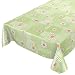 Produktbild ANRO Wachstuchtischdecke Wachstuch Wachstischdecke Tischdecke Kamille Patchwork Grün 100x140cm