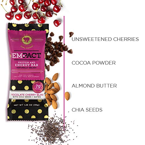 image for Empact Bars Empact Chocolate Cherry Bling Protein Bars: Naturally Deli