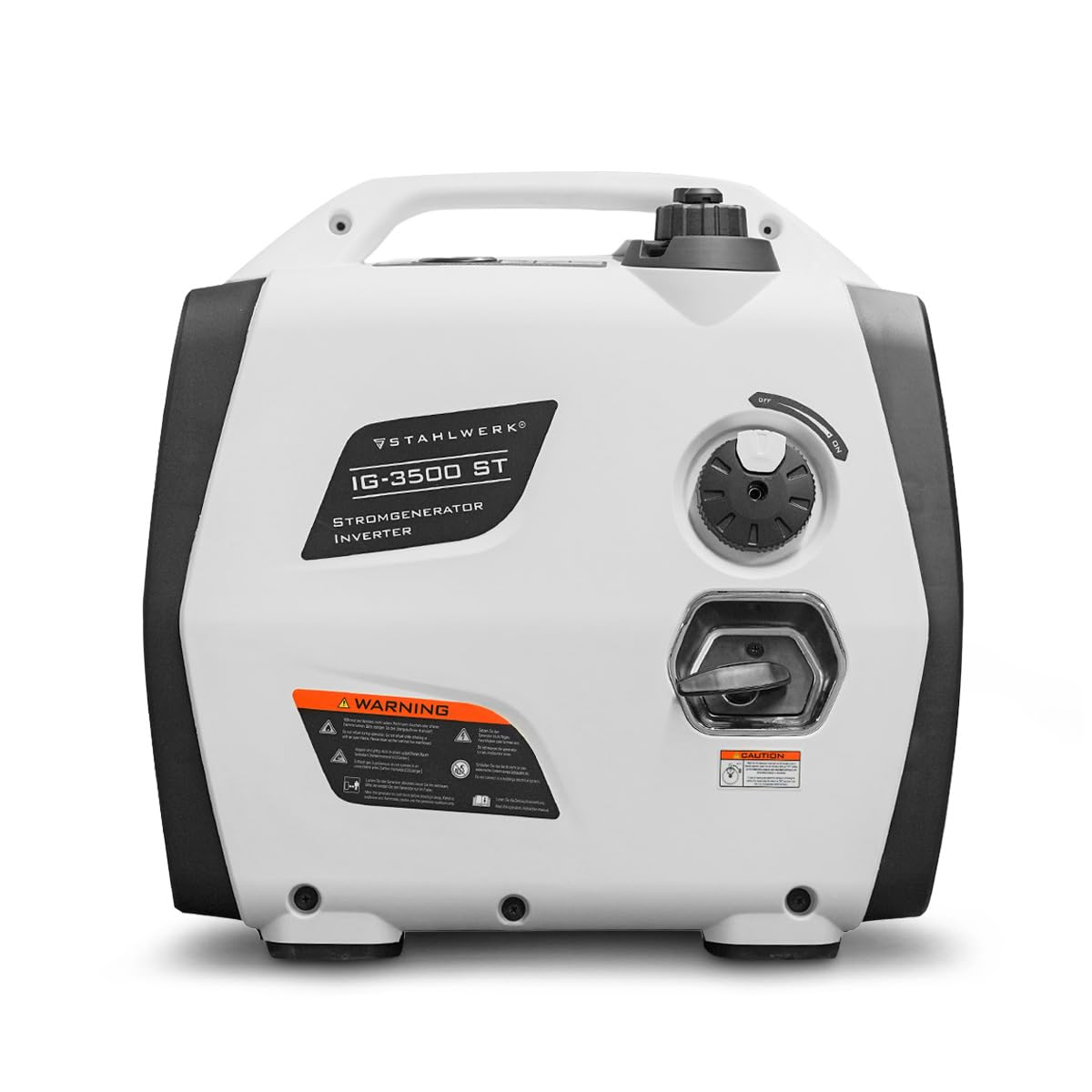 STAHLWERK Generador de gasolina IG-3500 ST de 3,5 kW / 4,76 PS, generador de corriente con inversor, generador eléctrico, grupo electrógeno de emergencia con mando a distancia y arranque eléctrico