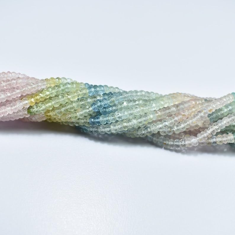Aigue-marine naturelle facettée d'exception pour sublimer un collier