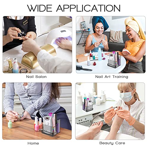 Support de présentation pour perceuse à ongles noir idéal pour votre table de manucure - 6