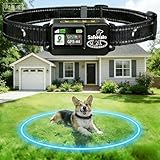 GPS Dog Fence for Dogs That Run-Wireless Invisible Fence with GPS+GLONASS+Galileo, Waterproof Pet Containment System, 48H Battery, Adjustable Range 65-3280 ft for Camping & No-Yard Use (Over 15 lbs)