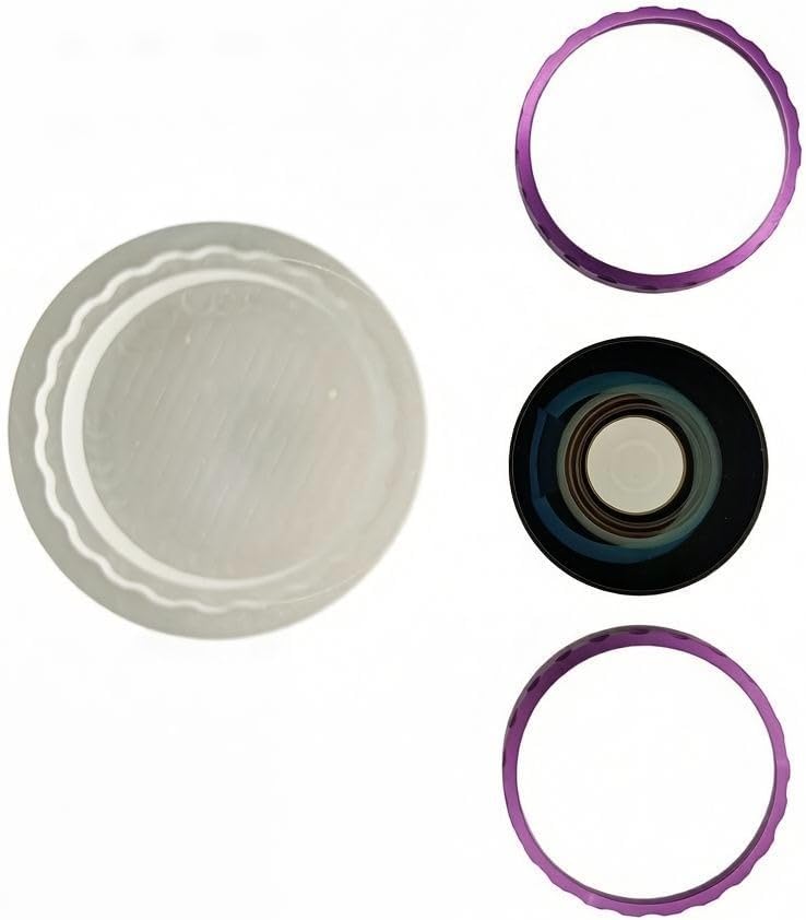 Koulele Replacement Camera Lens for Insta360 X5, Panoramic Camera, Black Glass Repair Part Accessories, 360 Degree Wide-Angle Lens with Anti-Reflective Multi-Layer Coating (Purple(1-Pack))